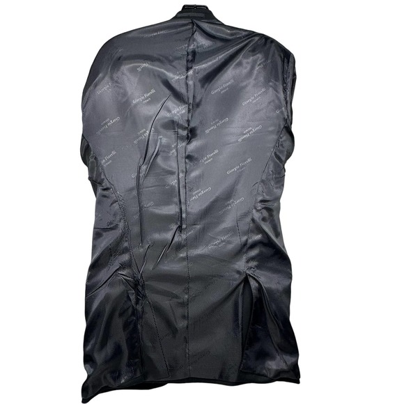 Giorgio Fiorelli Blazer Size 40L Euro Slim AMF Notch Shark No Pleat DARK NAVY - Picture 3 of 16
